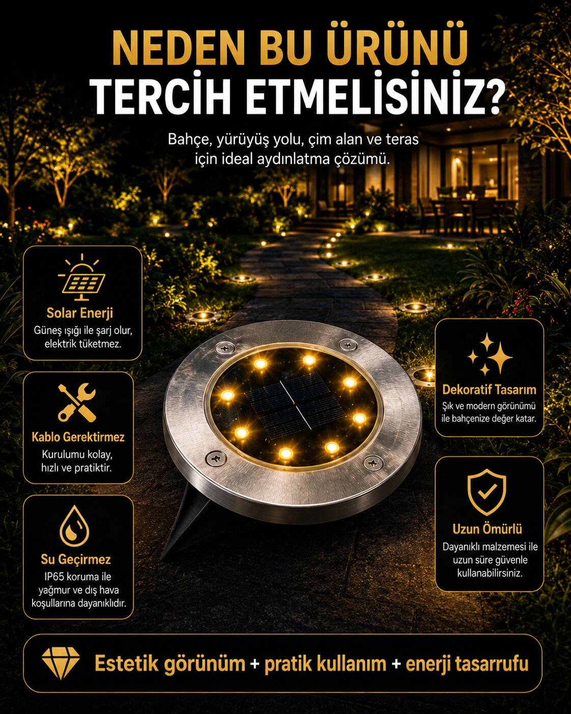 Ürün detayları ve ölçüler